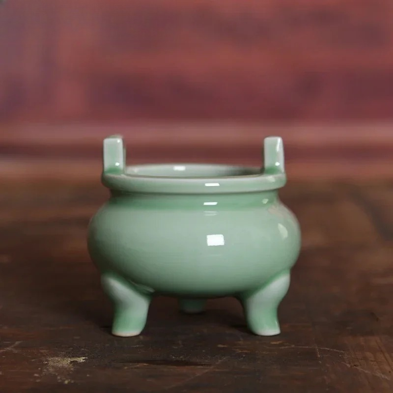 Zen Candle Supplies - 陶器製香炉、祈りの供物、平和への祈り、寺院用品、仏具、三脚香炉、禅