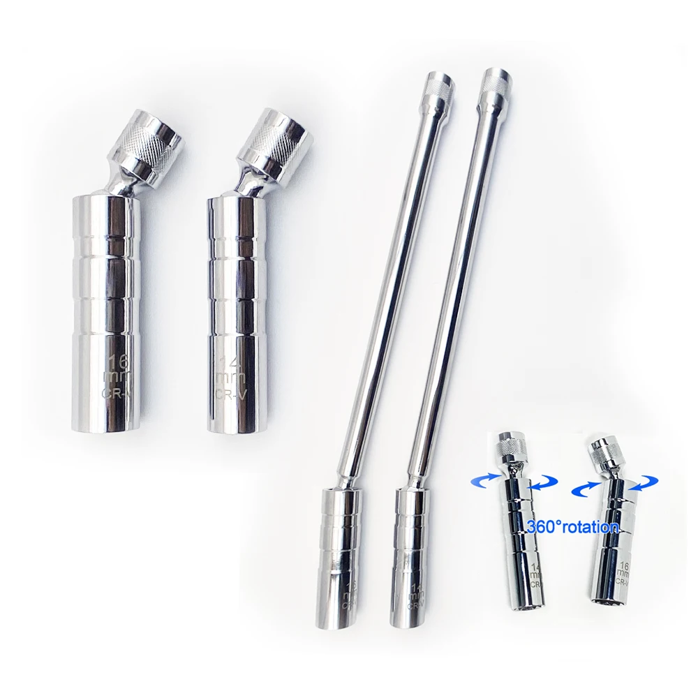 Candle Making Supplies Online - 14mm 16mm スパークプラグ取り外しツールレンチ 磁気スリーブ 3/8インチ 12ポイントスイベルキャンドルキー