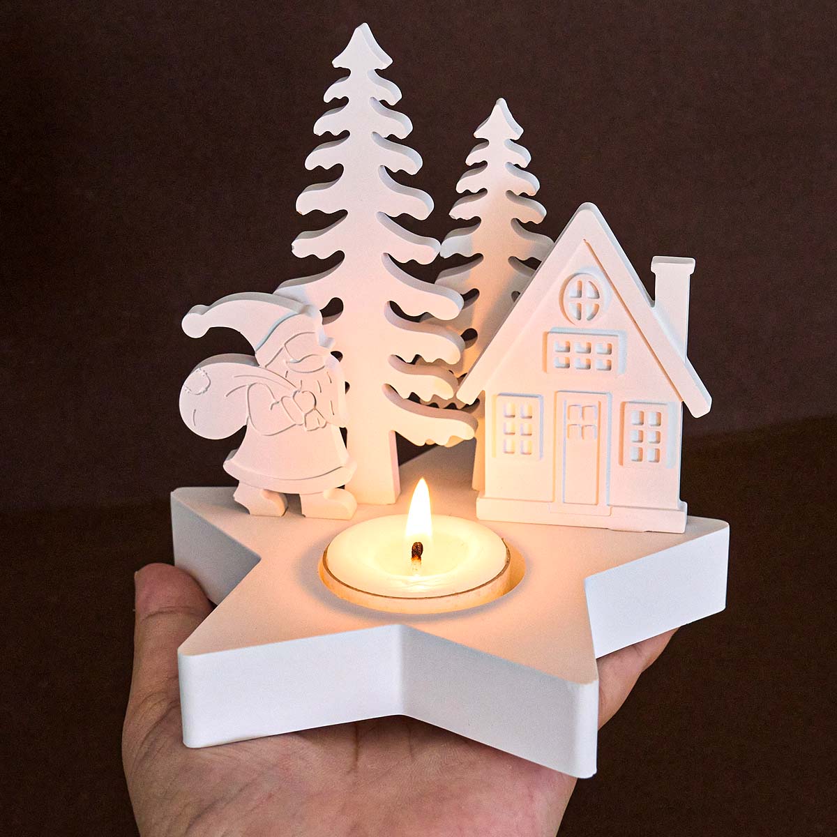 Candle Quotes - クリスマスデコレーションスターキャンドルホルダーシリコンモールドDIYクリスマスツリーエンジェルエルクサンタクロースキャンドルスティック石膏樹脂クラフトモールド
