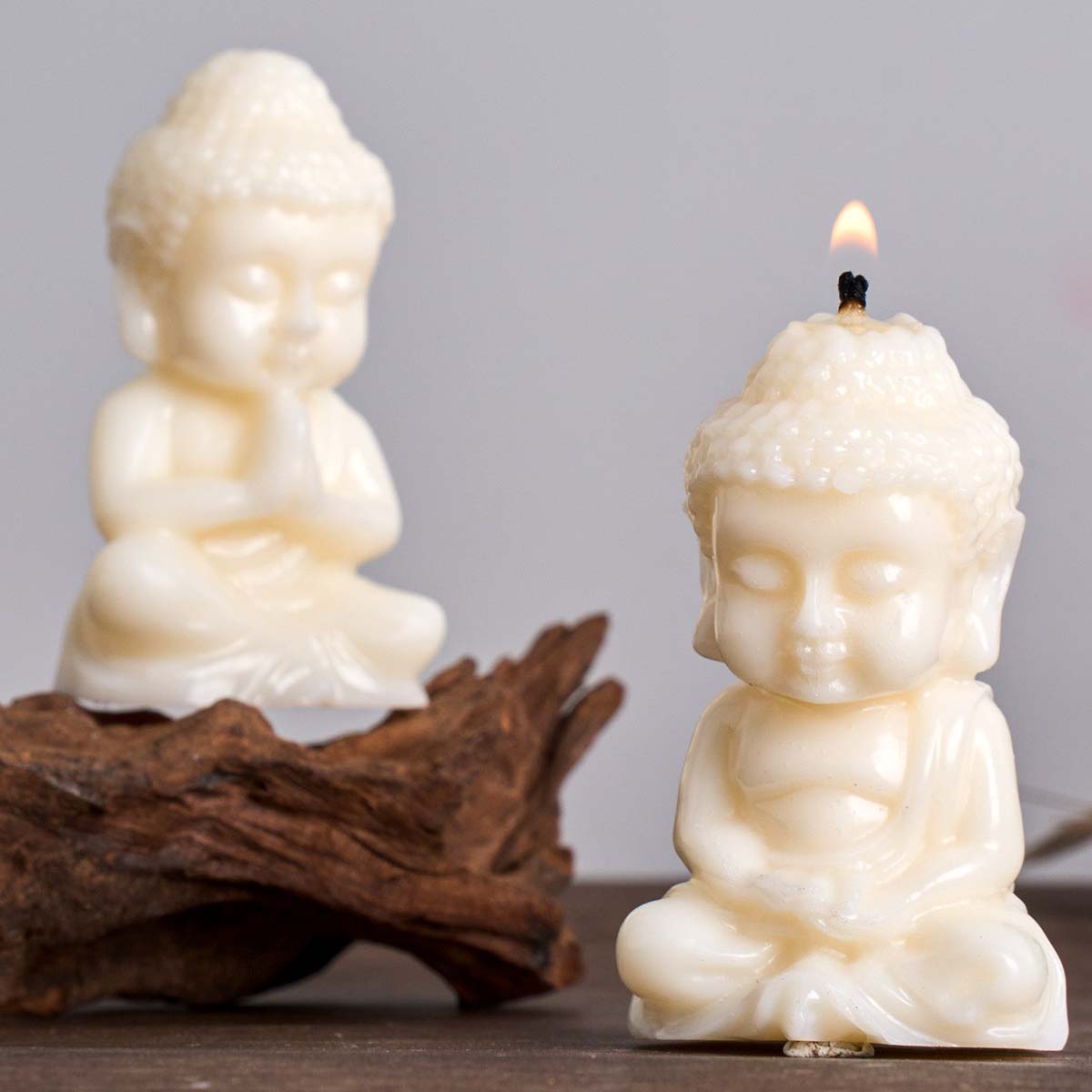 Zen Candle Supplies - 3D 仏陀シリコーンキャンドルモールド DIY 禅形状石膏エポキシ樹脂石鹸クラフト金型作成用品教会装飾プロセス