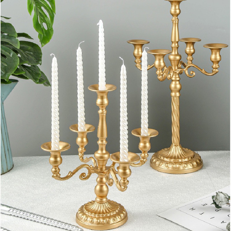 Candle Supplies Luxury - ヴィンテージキャンドルホルダー結婚式のテーブル装飾燭台リビングルームエレガントなキャンドルホルダー高級燭台パーティー用品