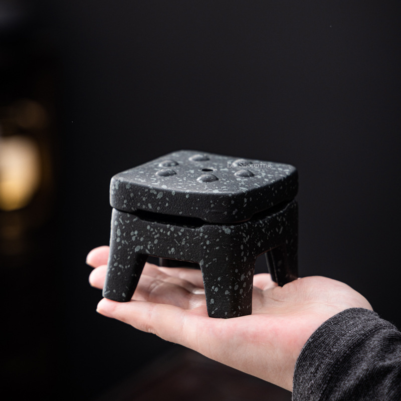 青石/レトロな正方形の香炉セラミック白檀室内装飾禅装飾品宗教 - Zen Candle Supplies のレビューと価格