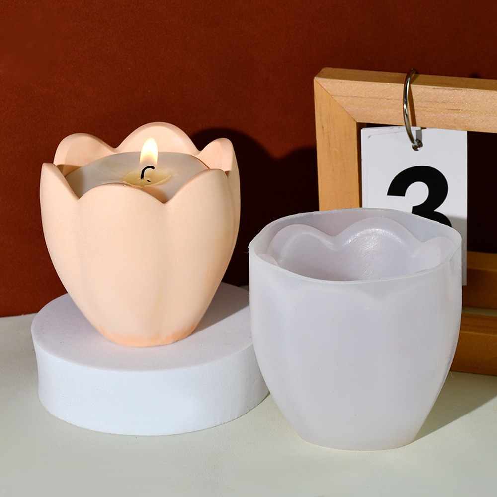 チューリップキャンドルホルダーシリコーン金型花樹脂石鹸箱作成 - Candle Quotes のレビューと価格