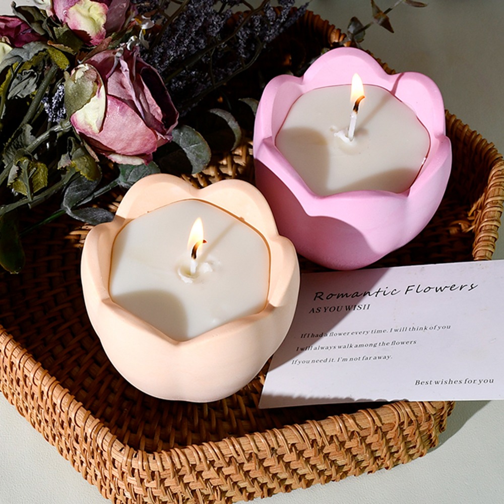 チューリップキャンドルホルダーシリコーン金型花樹脂石鹸箱作成 - Candle Quotes のレビューと価格