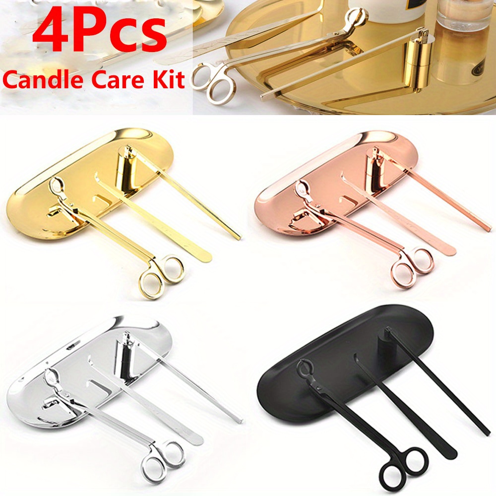 4 ピース/セット高級キャンドルケアキットステンレス鋼芯トリ - Candle Making Supplies Online のレビューと価格