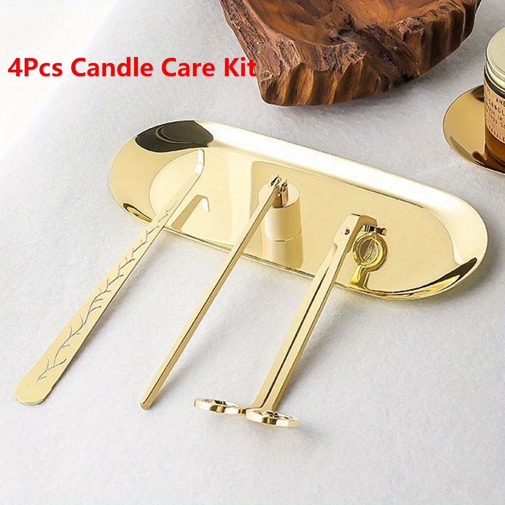 4 ピース/セット高級キャンドルケアキットステンレス鋼芯トリ - Candle Making Supplies Online のレビューと価格