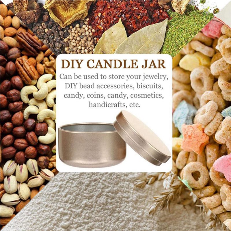 AT43-72個 キャンドルジャー装飾ラベル 空の収納缶 キ - Candle Quotes のレビューと価格