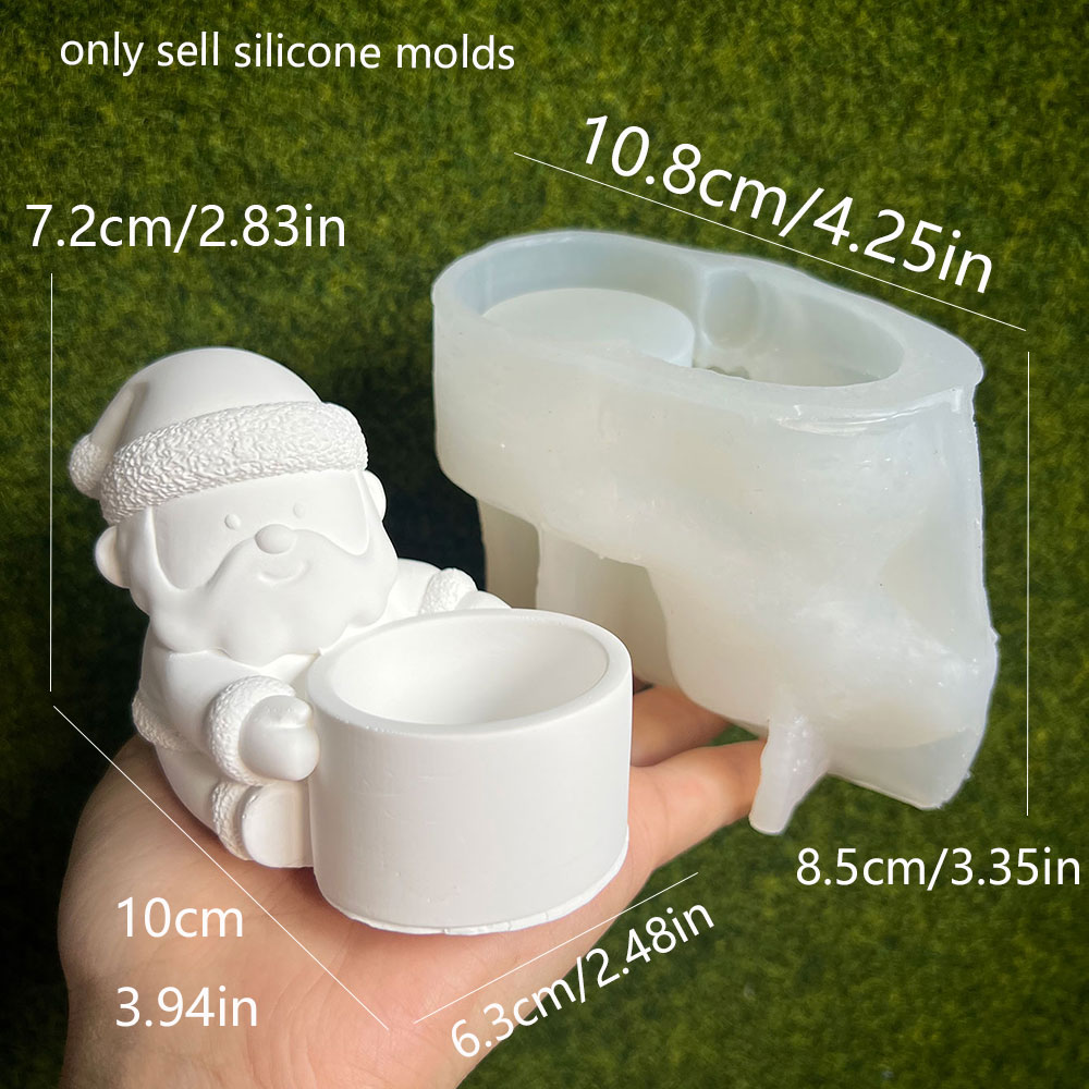 DIY サンタクロース燭台シリコーン型かわいい小人キャンドル - Candle Quotes のレビューと価格