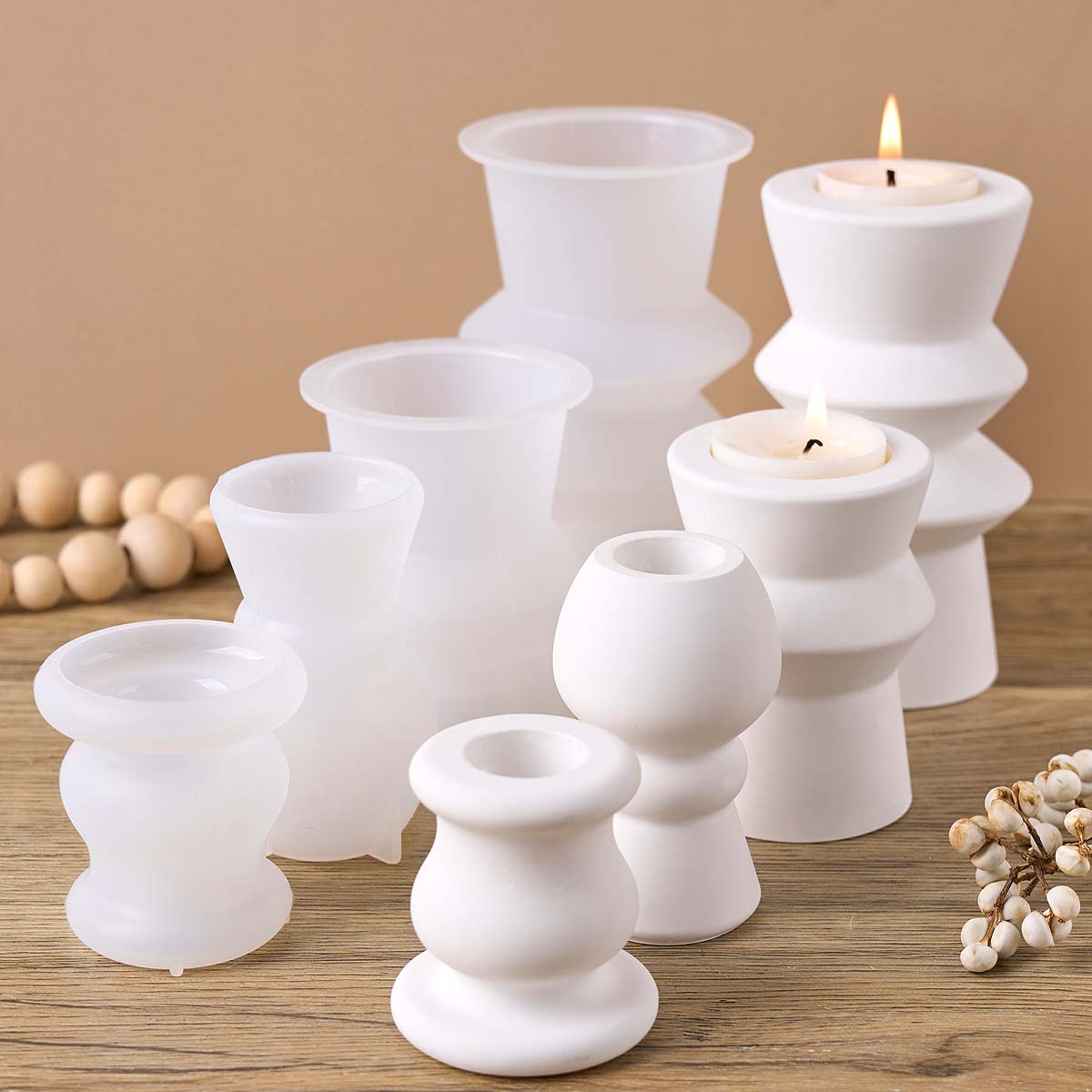 北欧キャンドルホルダーシリコンモールド DIY 幾何学模様ロ - Candle Quotes のレビューと価格