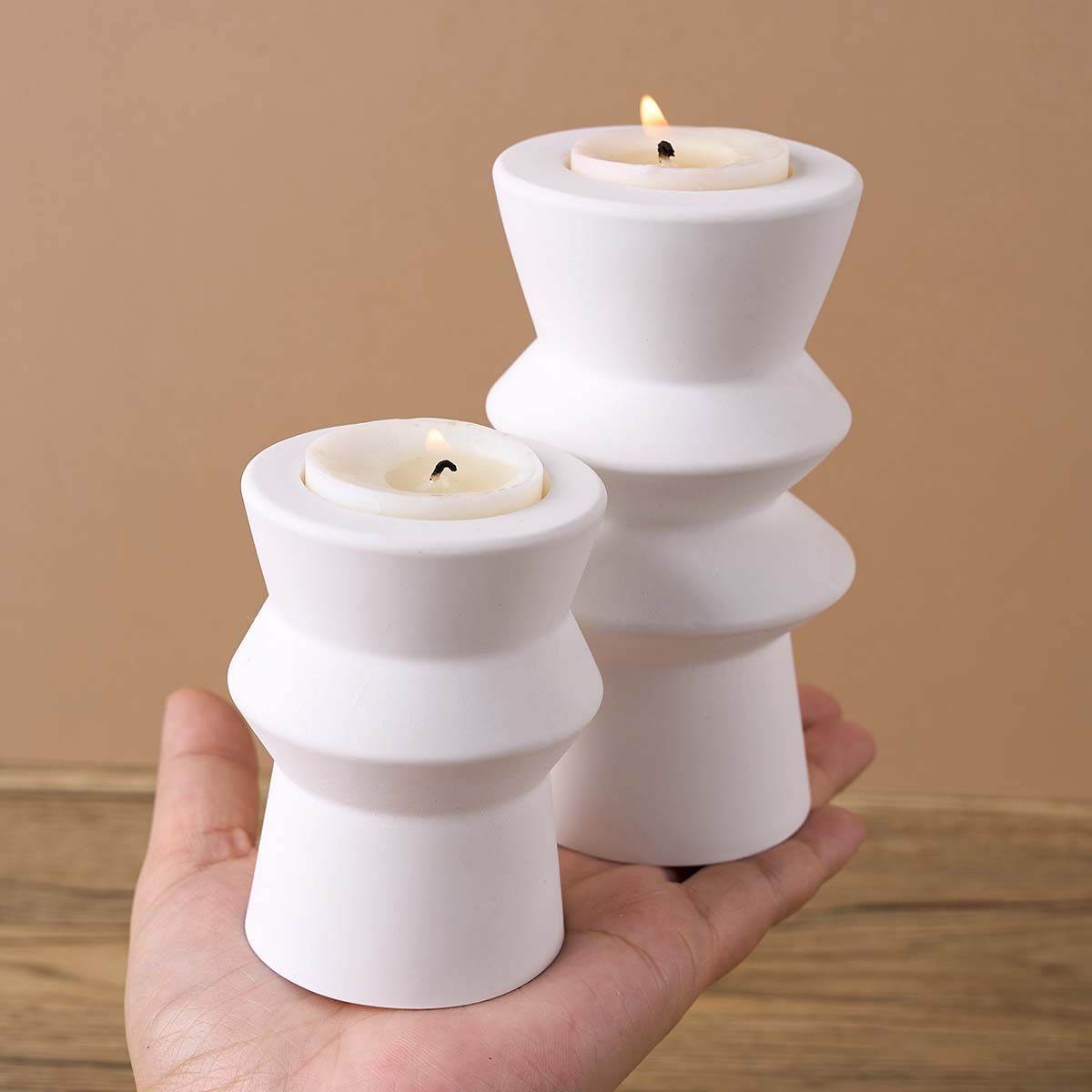 北欧キャンドルホルダーシリコンモールド DIY 幾何学模様ロ - Candle Quotes のレビューと価格