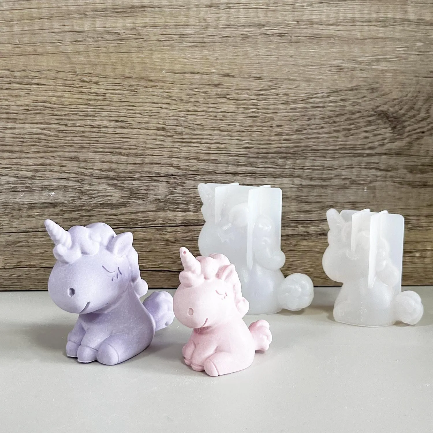 3D 幾何学的なシリコーンユニコーン猫鹿クマ型ソープキャンド - Candle Making Supplies Online のレビューと価格