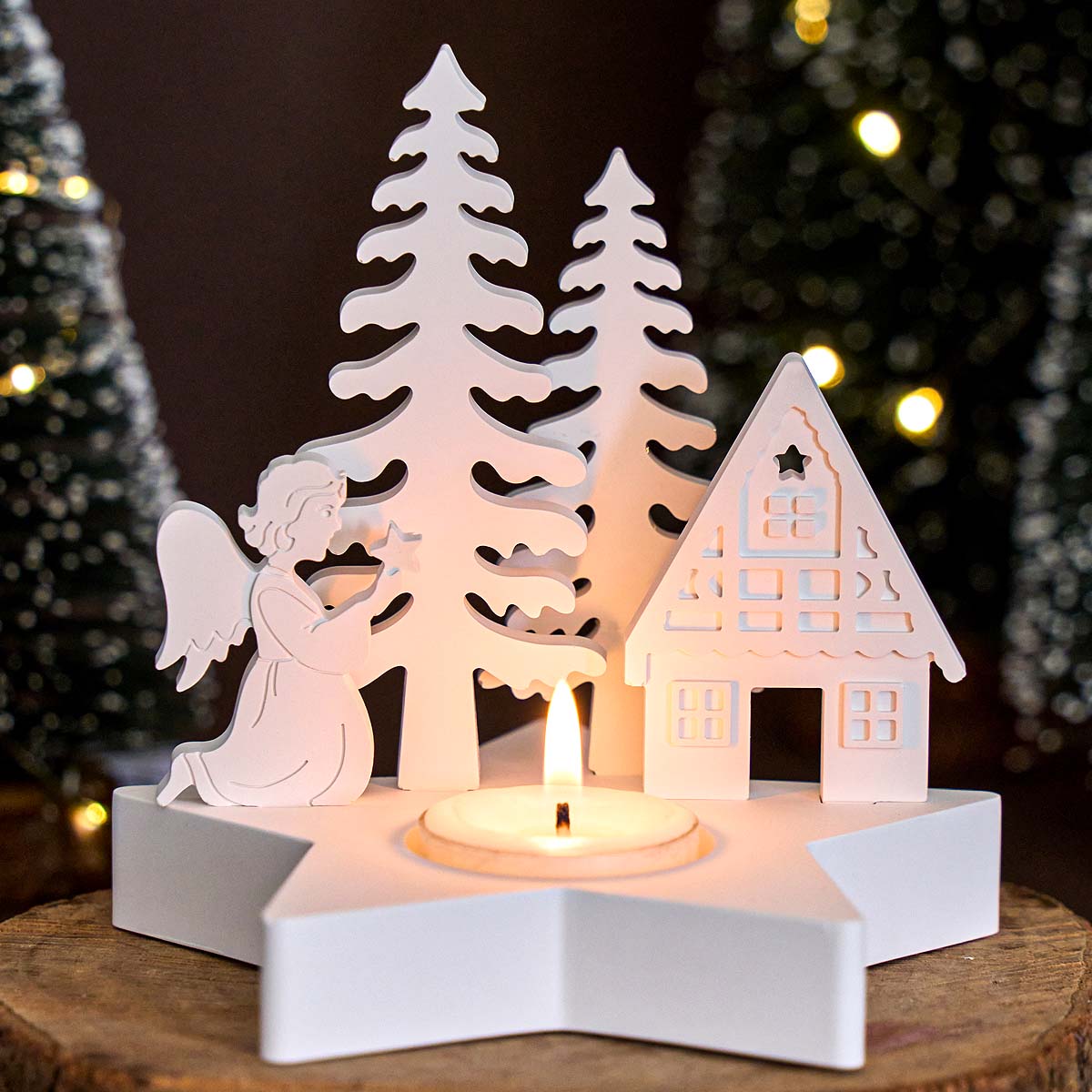 クリスマスデコレーションスターキャンドルホルダーシリコンモー - Candle Quotes のレビューと価格
