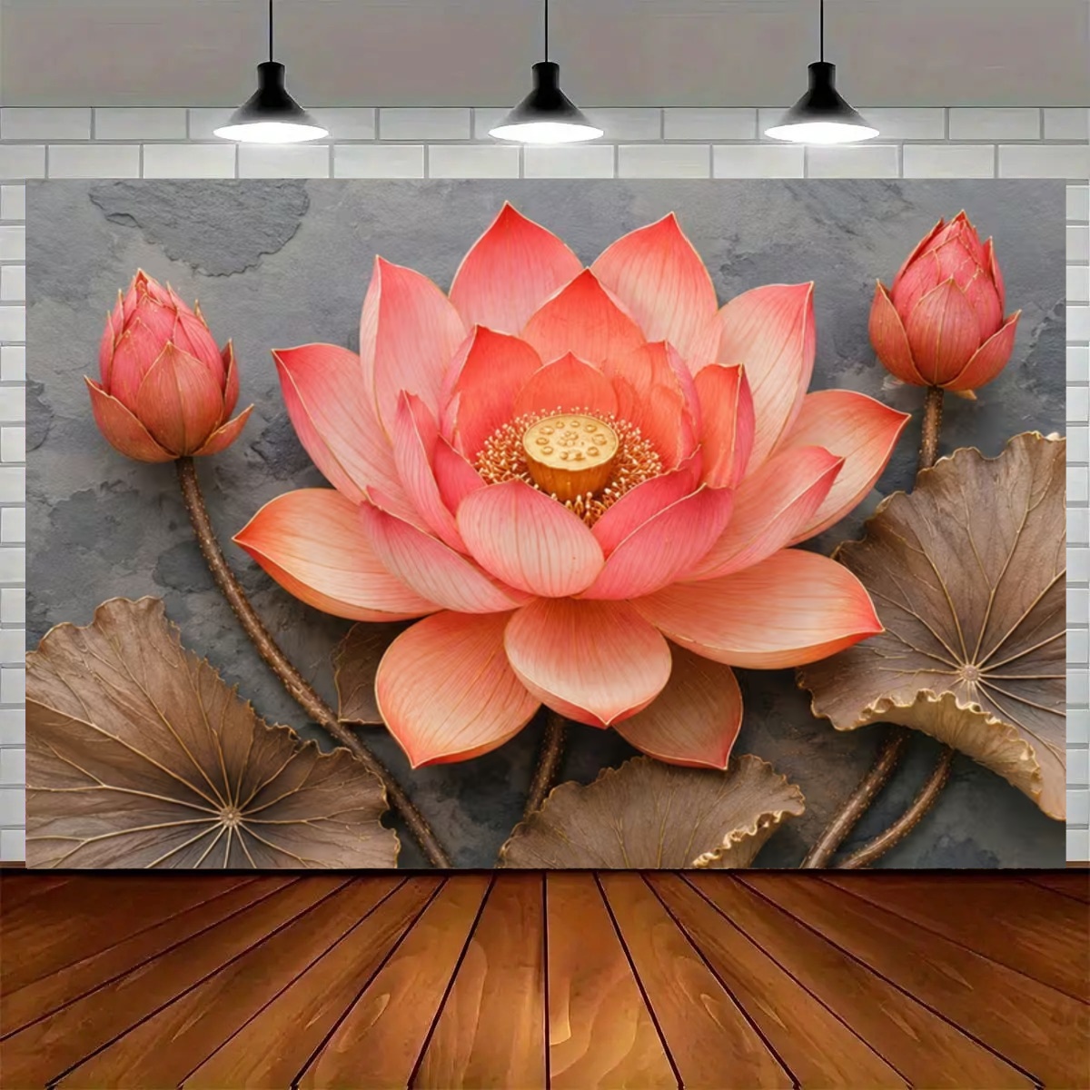 エレガントな蓮の花禅庭写真撮影背景リラックス竹キャンドル背景 - Zen Candle Supplies のレビューと価格
