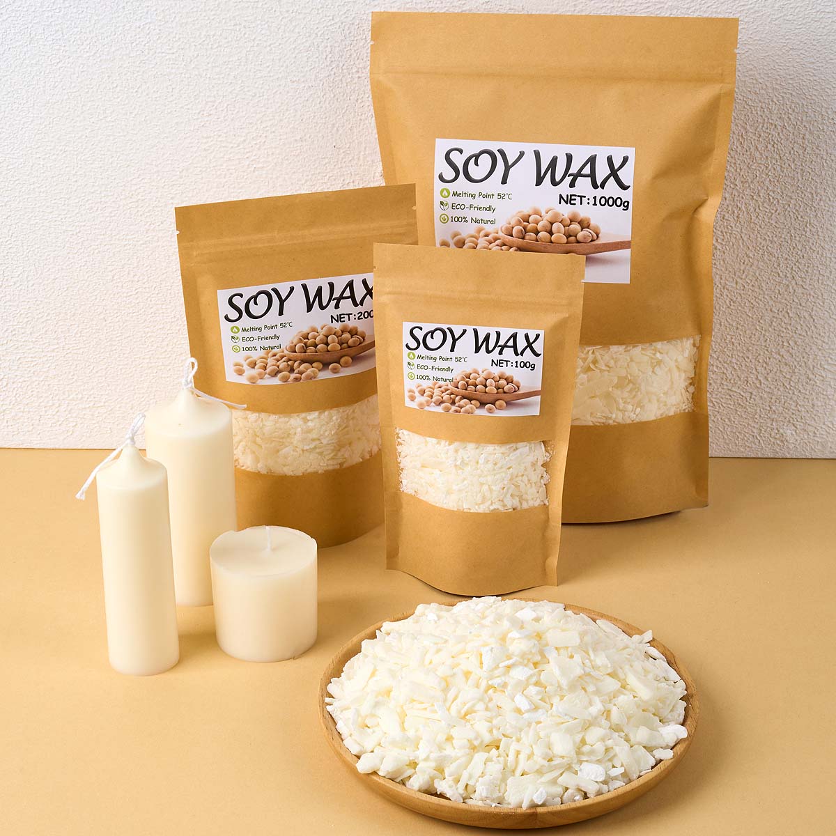 1 ポンドピュアホワイト大豆ワックス DIY 手作りキャンド - Candle Making Supplies Online のレビューと価格