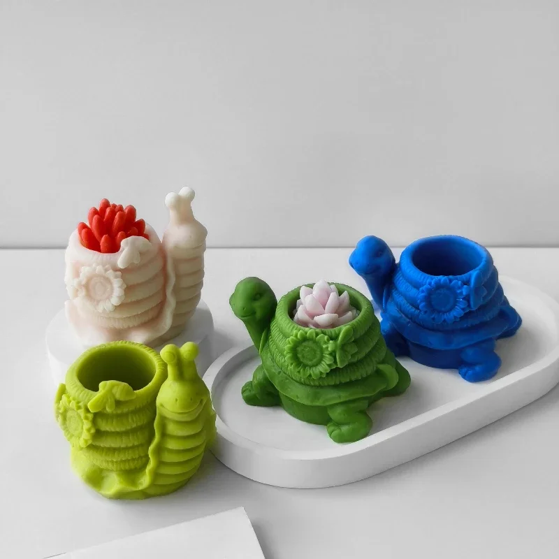 カメ型キャンドルスティックシリコンモールドDIY多肉植物鉢植 - Candle Quotes のレビューと価格