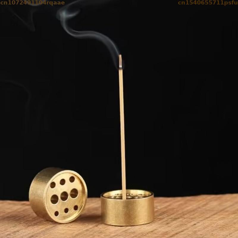 ポータブル真鍮香炉 9穴付き 多目的ホルダー 家庭 オフィス - Zen Candle Supplies のレビューと価格