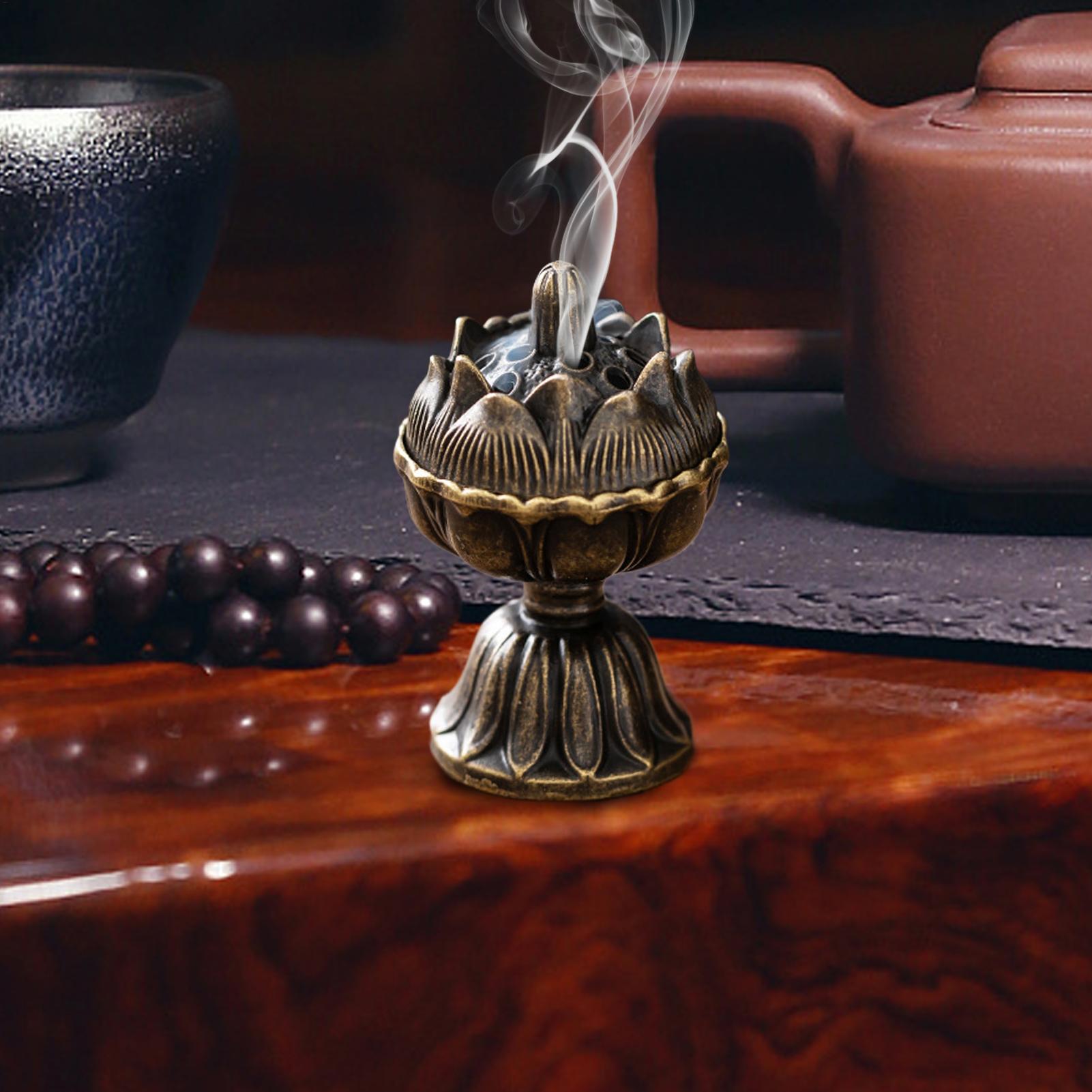 金属製香炉 小型ヴィンテージ香立て 室内装飾用品 芸術的な禅 - Zen Candle Supplies のレビューと価格