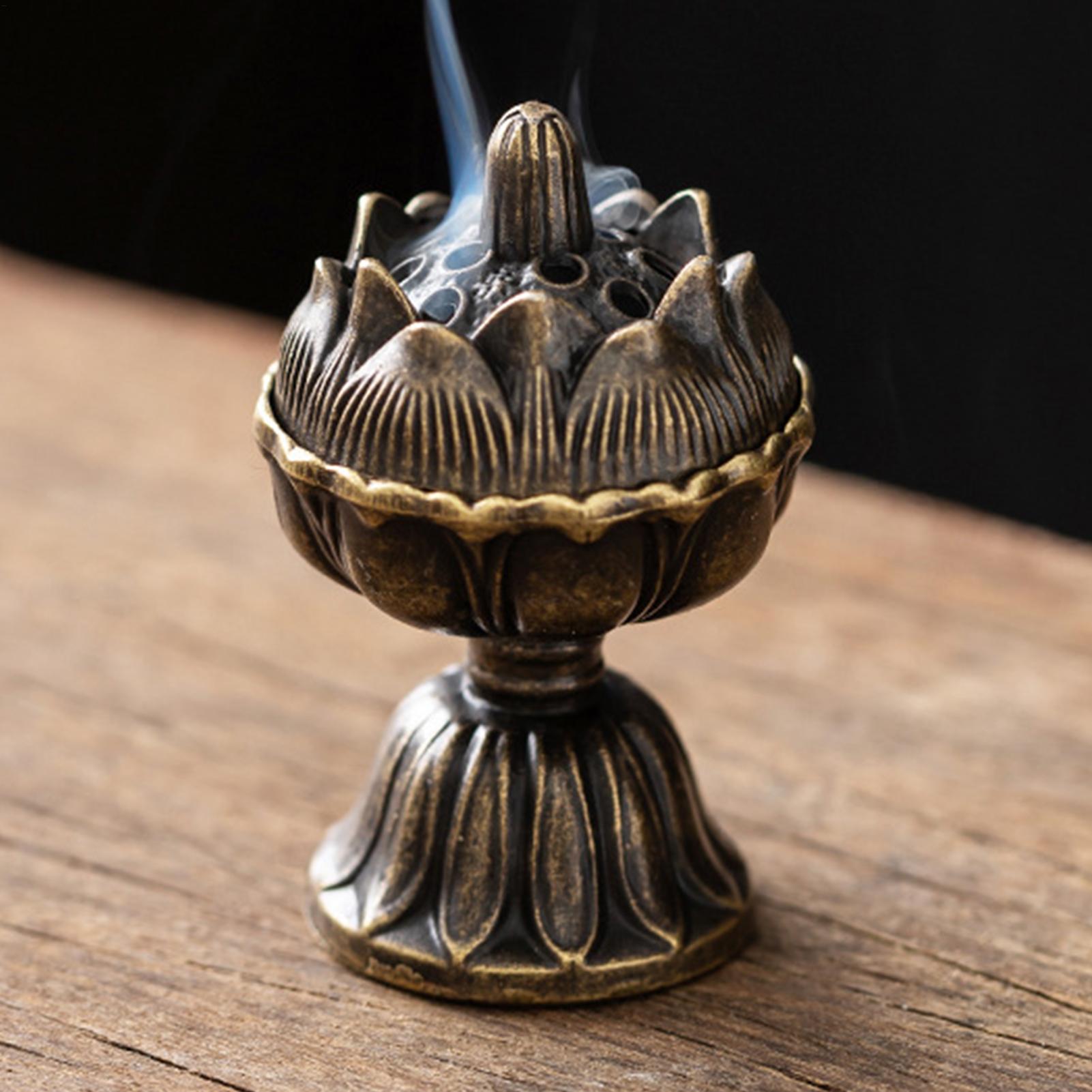 金属製香炉 小型ヴィンテージ香立て 室内装飾用品 芸術的な禅 - Zen Candle Supplies のレビューと価格