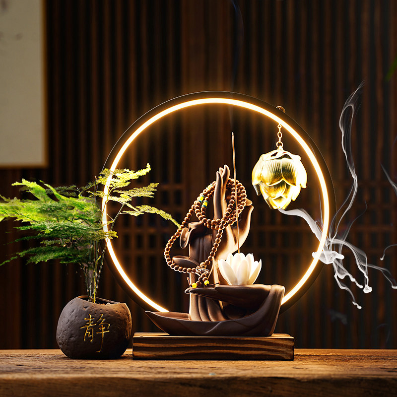 インテリアサンダル香炉セラミック禅寝室香炉電気仏具クエマドー - Zen Candle Supplies のレビューと価格