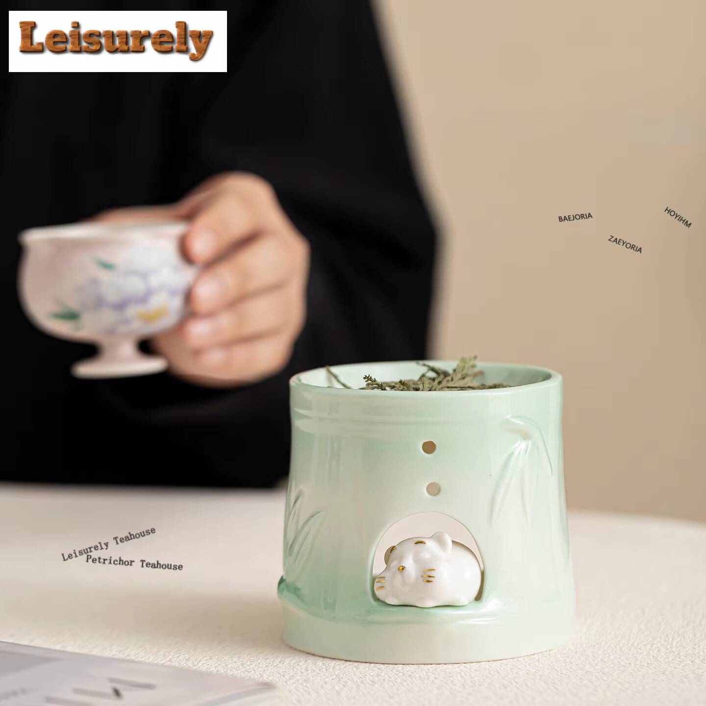 竹鼠香炉禅庭香炉瞑想香り付きアロマキャンドル香炉寝室用品装飾 - Zen Candle Supplies のレビューと価格
