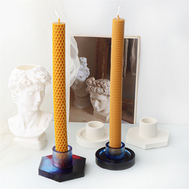 丸棒型キャンドルスティックシリコンモールド DIY 六角形キ - Candle Quotes のレビューと価格