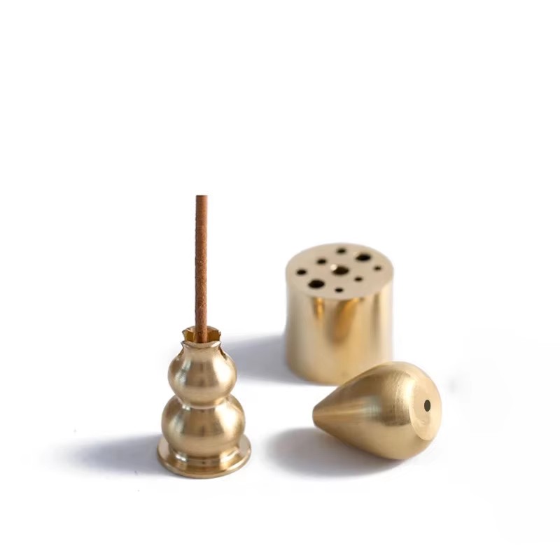 1PC ポータブル香炉多目的水滴形真鍮香立てホームオフィス茶 - Zen Candle Supplies のレビューと価格