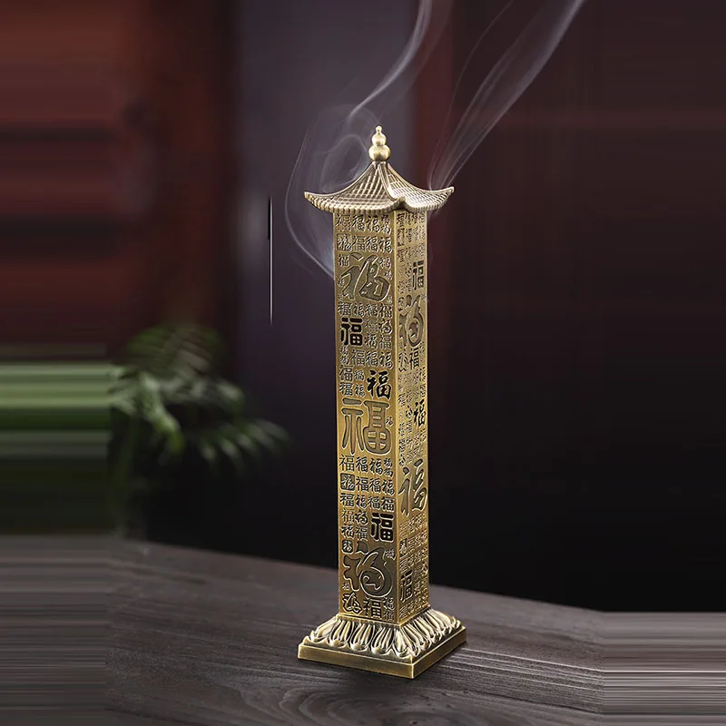 Y-イミテーションブロンズ線香バーナー、線香ホルダー、禅金属 - Zen Candle Supplies のレビューと価格