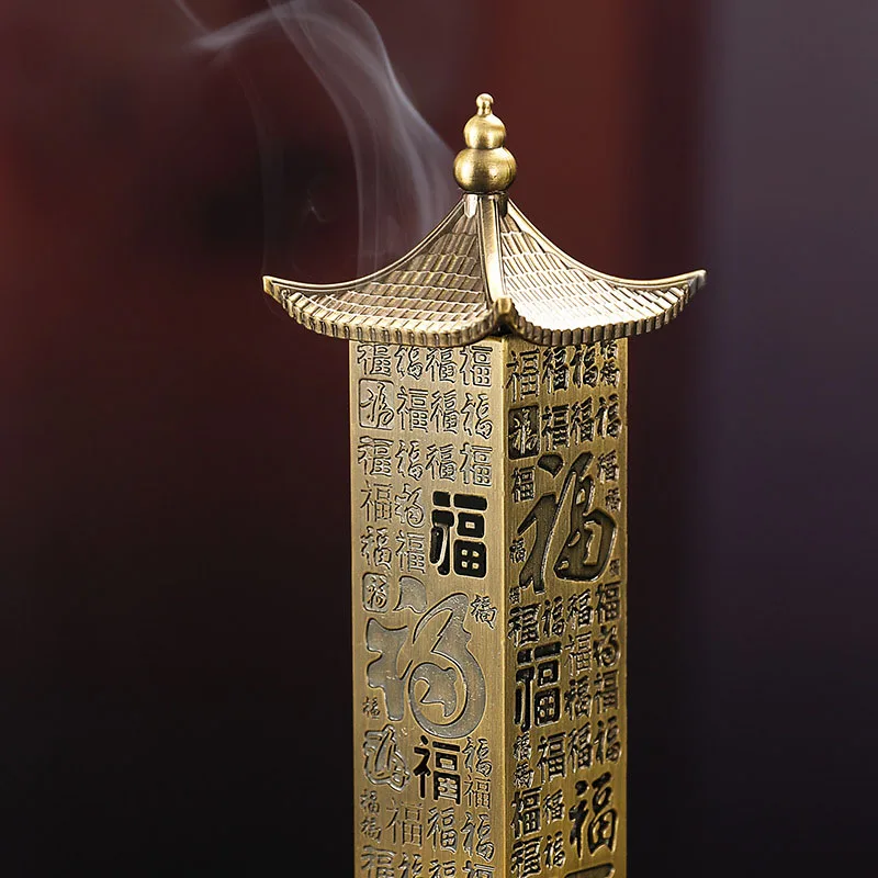 Y-イミテーションブロンズ線香バーナー、線香ホルダー、禅金属 - Zen Candle Supplies のレビューと価格