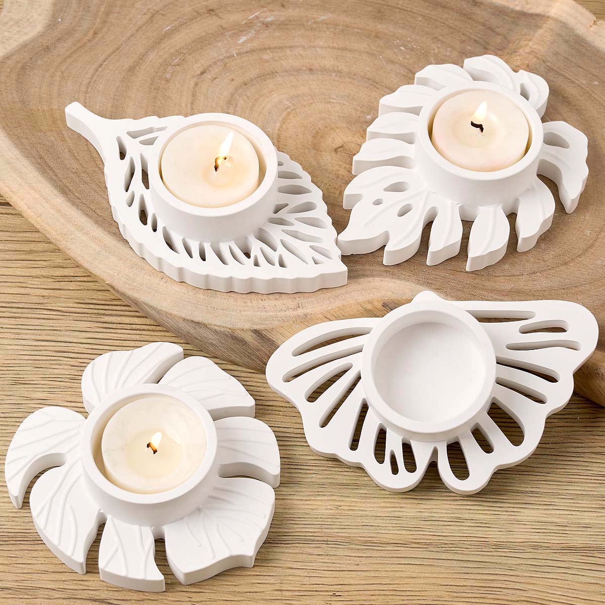 葉燭台シリコーン型 DIY 手作り葉ティーライトキャンドルホ - Candle Quotes のレビューと価格