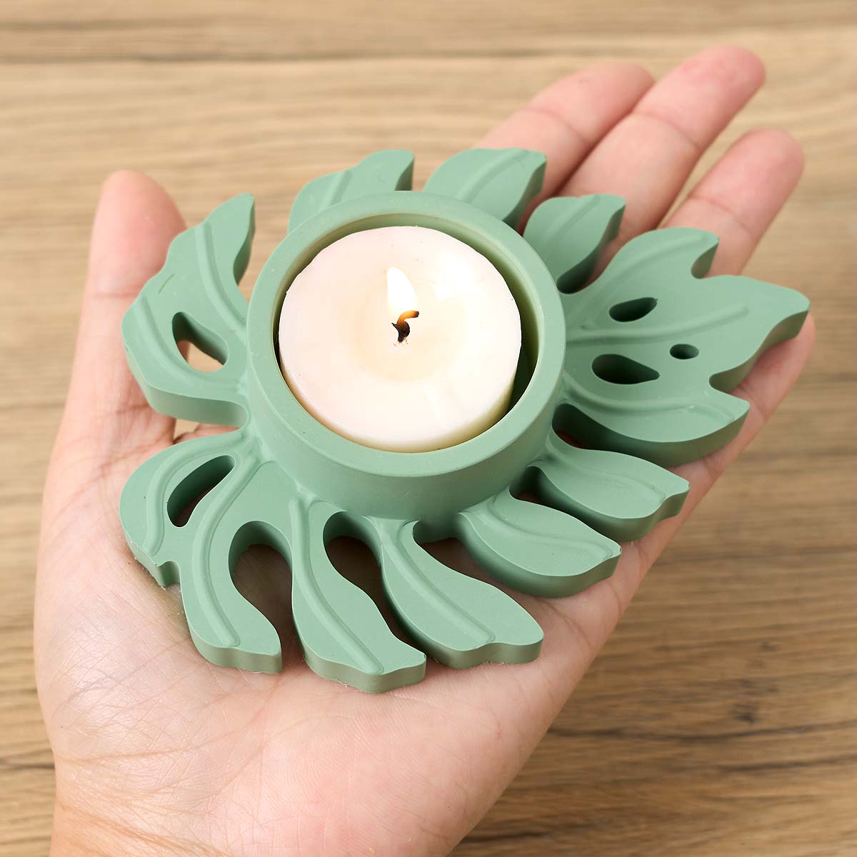 葉燭台シリコーン型 DIY 手作り葉ティーライトキャンドルホ - Candle Quotes のレビューと価格